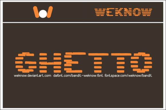Bandit Display Font By weknow