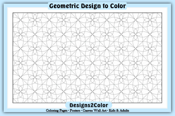 Geometric Design Gráfico Desenhos e livros de colorir para adultos Por Pattern Factory