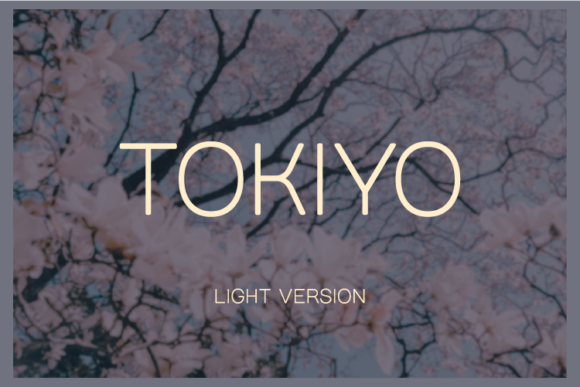 Tokiyo Light Sans Serif Font By A Christie