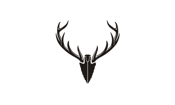 Spear Deer Antler Arrowhead Hunting Logo Graphic Logos By Enola99d