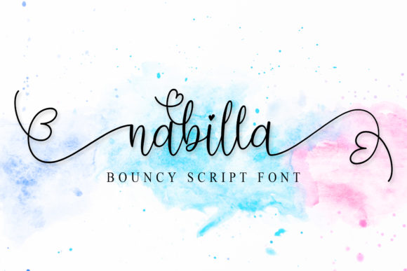 Nabilla Script & Handwritten Font By Doehantz Studio