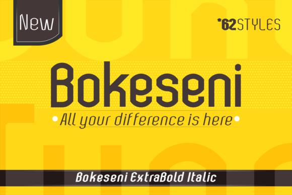 Bokeseni ExtraBold Italic Sans Serif Font By audrykitoko