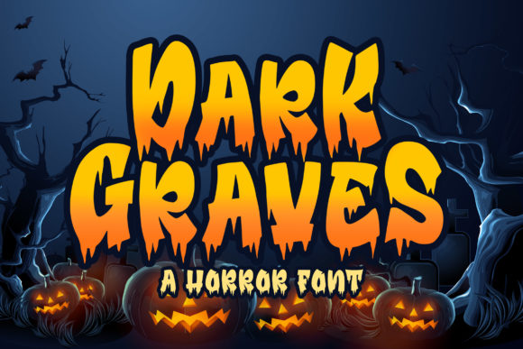 Dark Graves Display Font By Blankids Studio