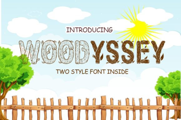 Woodyssey Decorative Font By ZetDesign