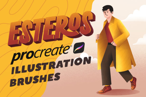Esteros Procreate Illustration Brushes Graphic Brushes By Nurmiftah