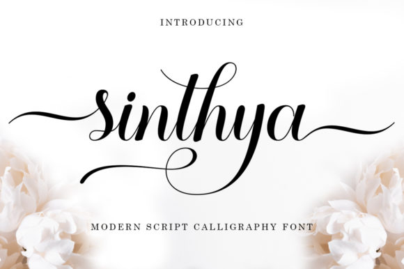 Sinthya Script & Handwritten Font By Black Studio