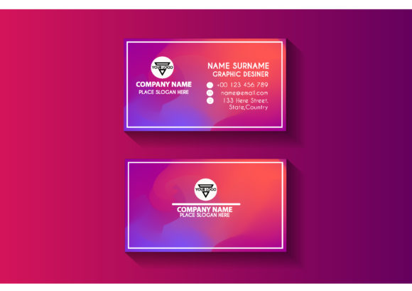 Color Business Card Design Template Graphic Print Templates By sartstudio
