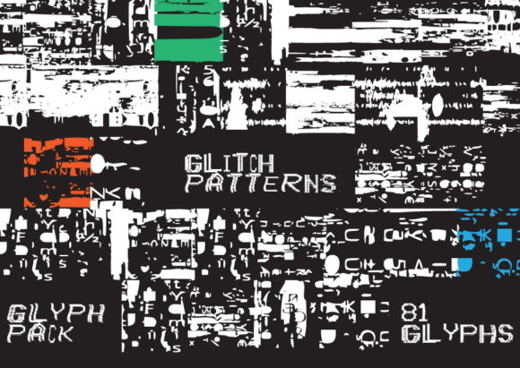 Glitch Patterns Dingbats Font By GraphicsBam Fonts