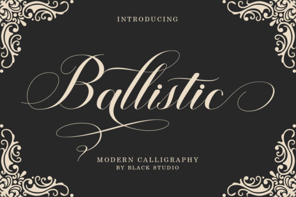 Ballistic Font Corsivi Font Di Black Studio