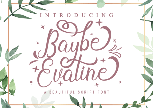 Baybe Evaline Script & Handwritten Font By Letterfand.Studio