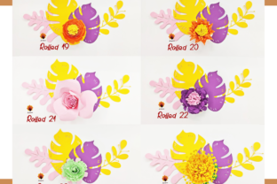 35 Rolled Flower| Paper Flower Templates Graphic 3D Flowers By LaSquare Paper Art 6