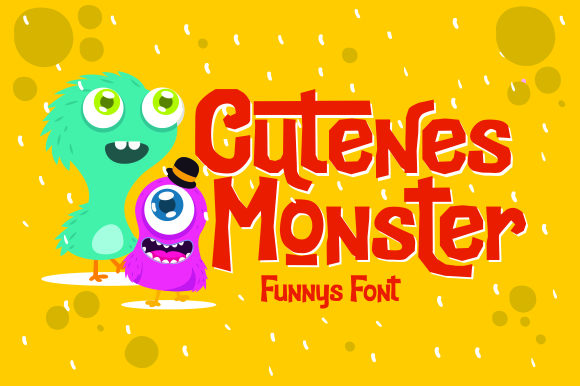 Cutenes Monster Display Font By EKNOJI