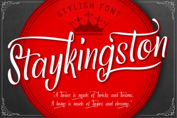 Staykingston Decorative Font By Deedeetype