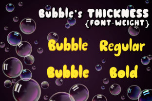 Awesome Bubble Fontes de Exibição Fonte Por numnim 3