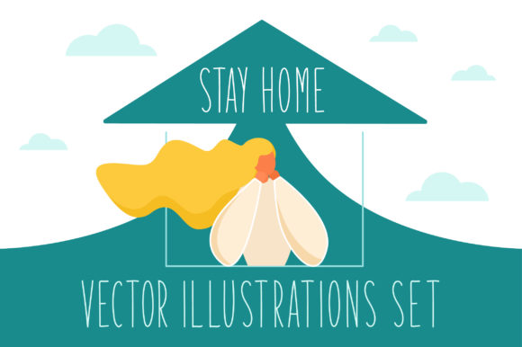 Stay Home Illustrations Graphic Illustrations By azovskaya