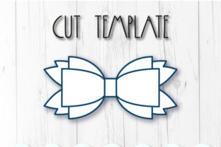 Hair Bow Template Graphic 3D SVG By ArtiCuties 2