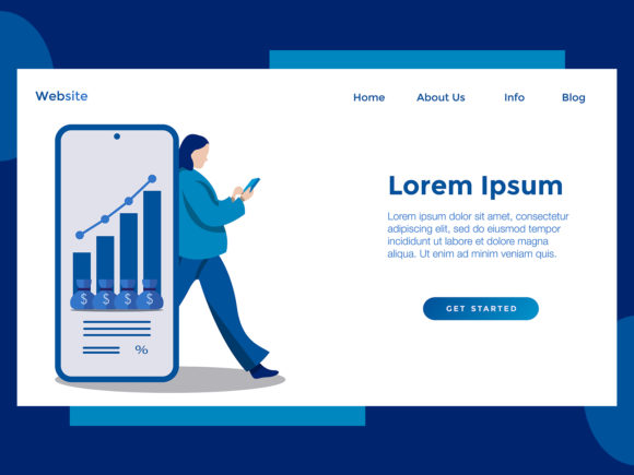 Landing Page for Finance Website Graphic Landing Page Templates By archshape