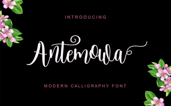 Antemowa Script & Handwritten Font By gatype