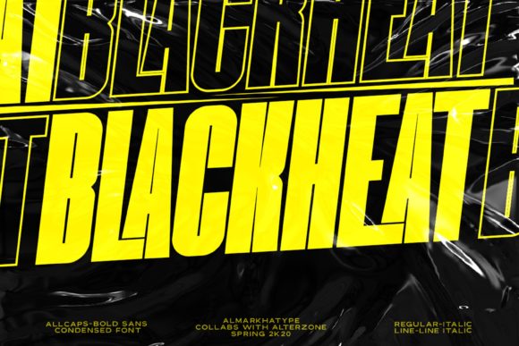 Blackheat Sans Serif Font By almarkhatype