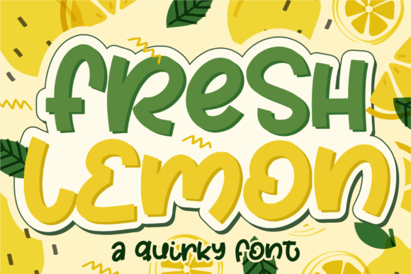 Fresh Lemon Display Font By Azetype