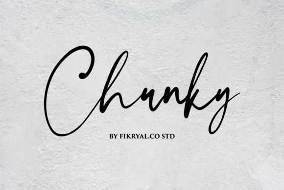 Chunky Script & Handwritten Font By Fikryal Studio