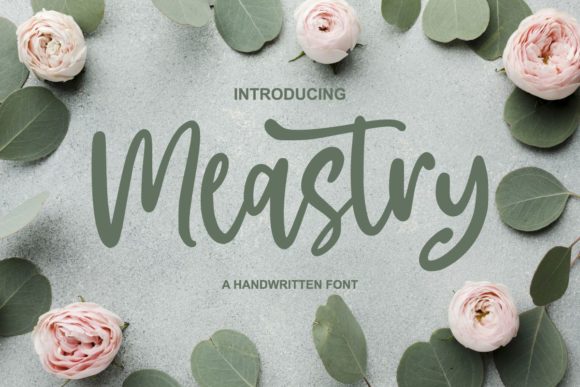 Meastry Script & Handwritten Font By goodjavastudio