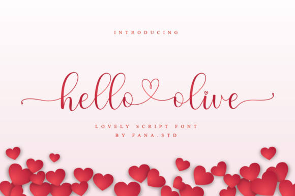 Hello Olive Script & Handwritten Font By fanastudio