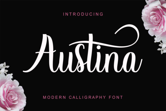 Austina Script & Handwritten Font By gatype