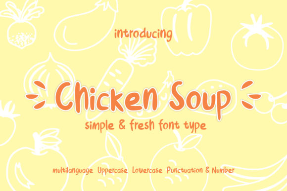 Chicken Soup Display Font By creativework69