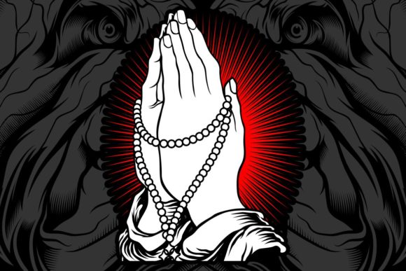 Hand Praying Draw Graphic Illustrations By Epic.Graphic