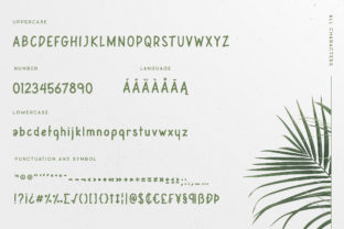 Leafy Plant Display Font By Wandery Supply 6