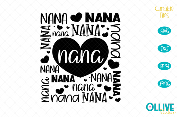 Nana Word Art   Illustration Artisanat Par ollivestudio