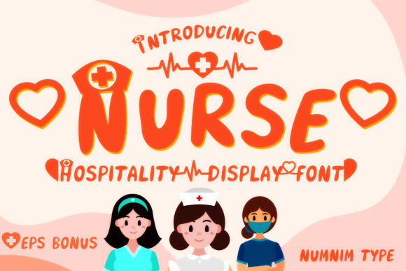 Nurse Display Fonts Font Door numnim