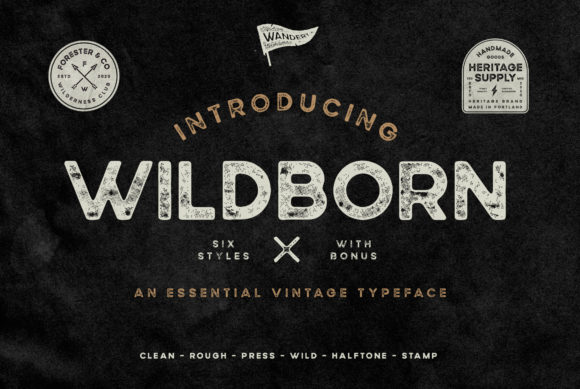 Wildborn Fontes Sans Serif Fonte Por Wandery Supply