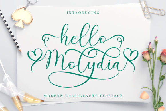 Hello Molydia Script & Handwritten Font By Megatype