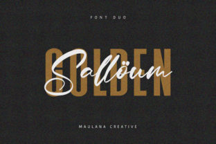 Salloum Golden Font Duo Display Font By Maulana Creative 1