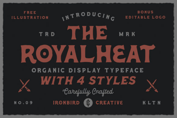 The Royalheat Display Font By ironbirdcreative