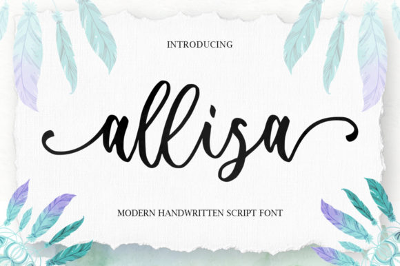 Allisa Script & Handwritten Font By madjack.font