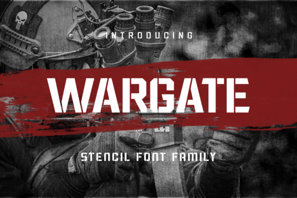 Wargate Display Font By Arterfak Project