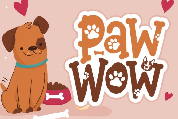 Paw Wow Display Font By HansCo