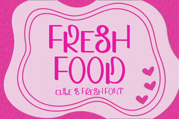 Fresh Food Display Font By ONE DESIGN