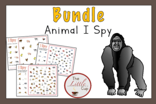 Animal I Spy Bundle Gráfico PreK Por marie9 1