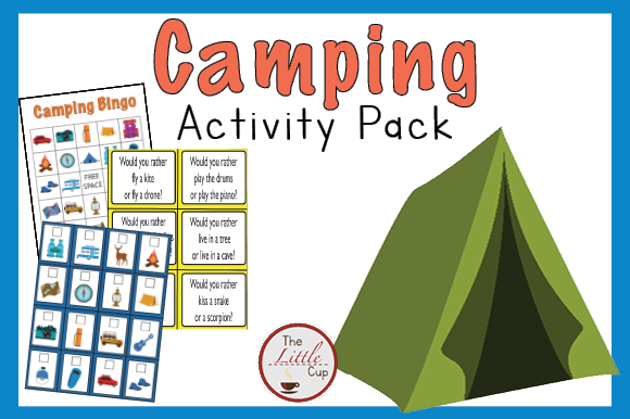 Camping Activity Pack Graphic Teaching Materials By marie9