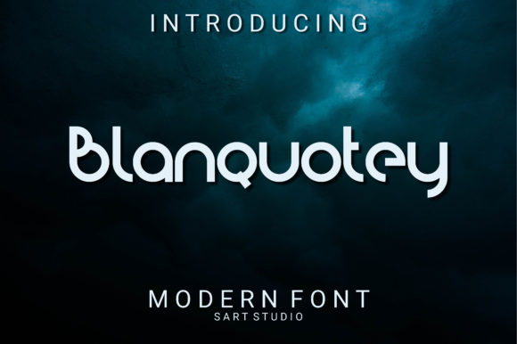 Blanquotey Sans Serif Font By sartstudio