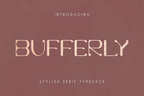 Bufferly Serif Font By EdricStudio