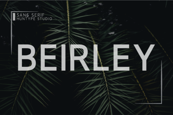 Beirley Sans Serif Font By Huntype