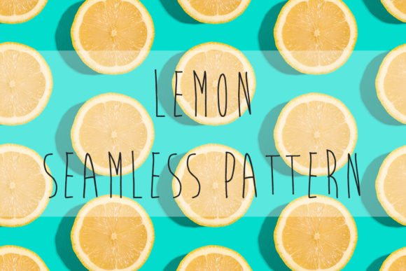 Lemon Citrus Fruits Seamless Pattern Graphic Food & Drinks By frostroomhead