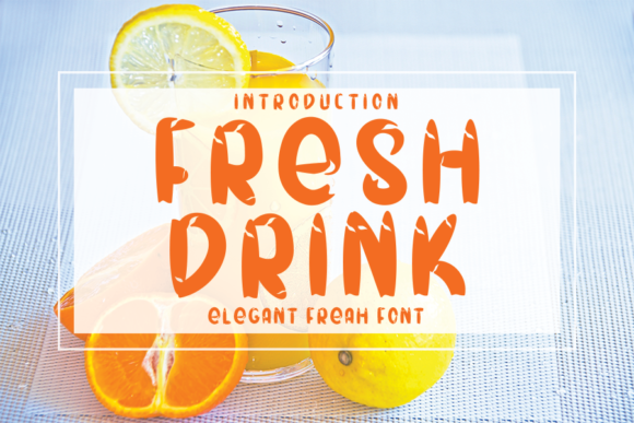Fresh Drink Script & Handwritten Font By ONE DESIGN