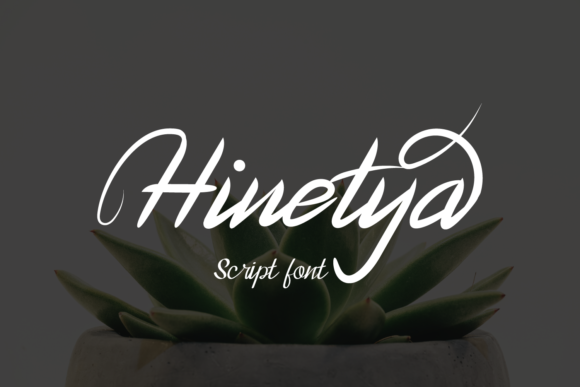 Hinetya Fontes Script Fonte Por Planetz studio