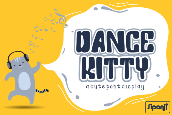 Dance Kitty Display Font By sipanji figuree